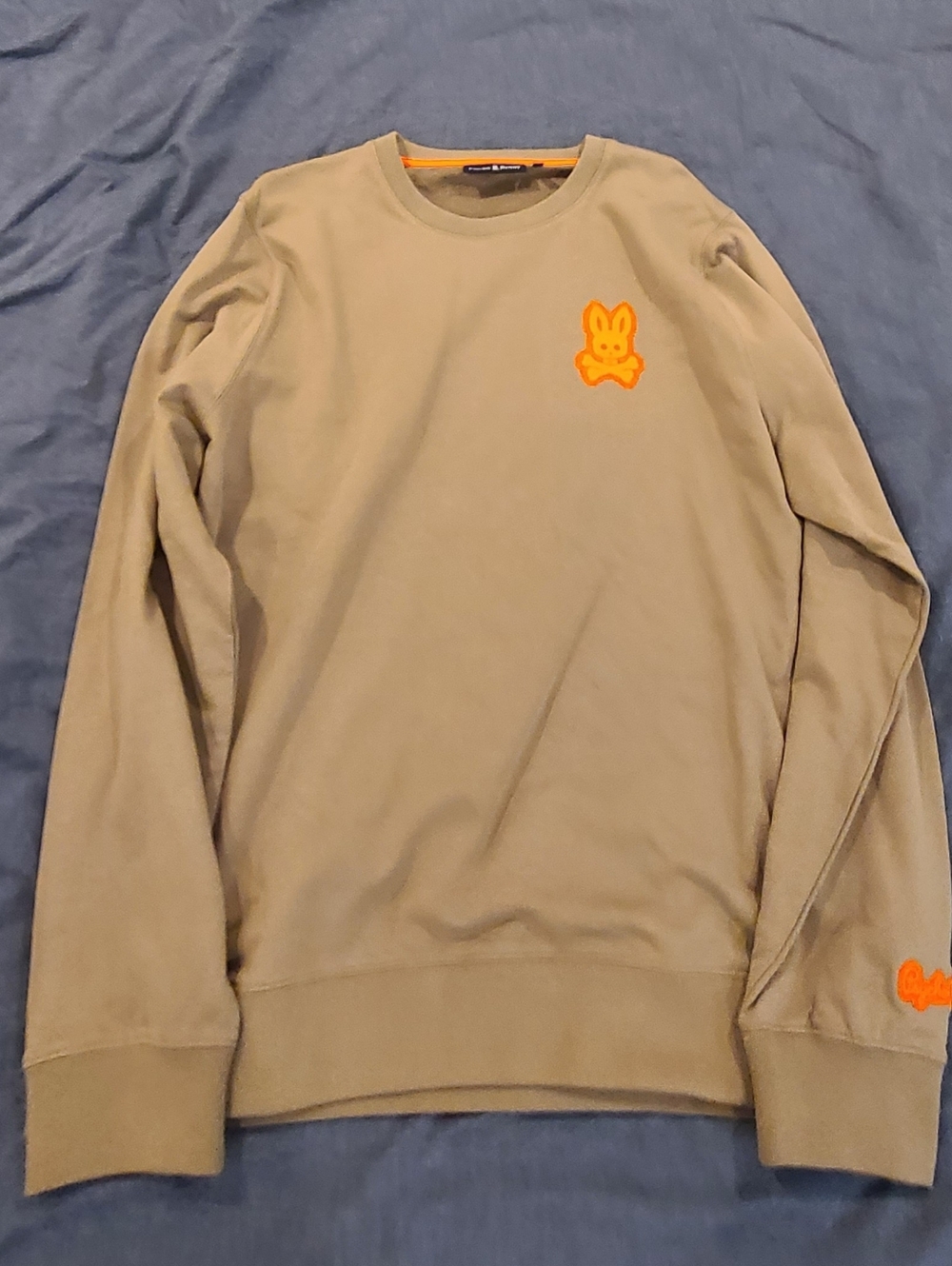 Psycho Bunny Khaki Crewneck Sweatshirt and Pant